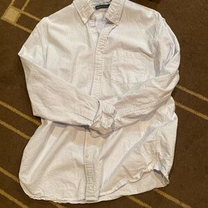 brandy melville blue striped button up